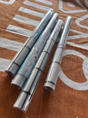 Silver Metallic Peel-and-Stick window tint  Tile Roll (4 Rolls)